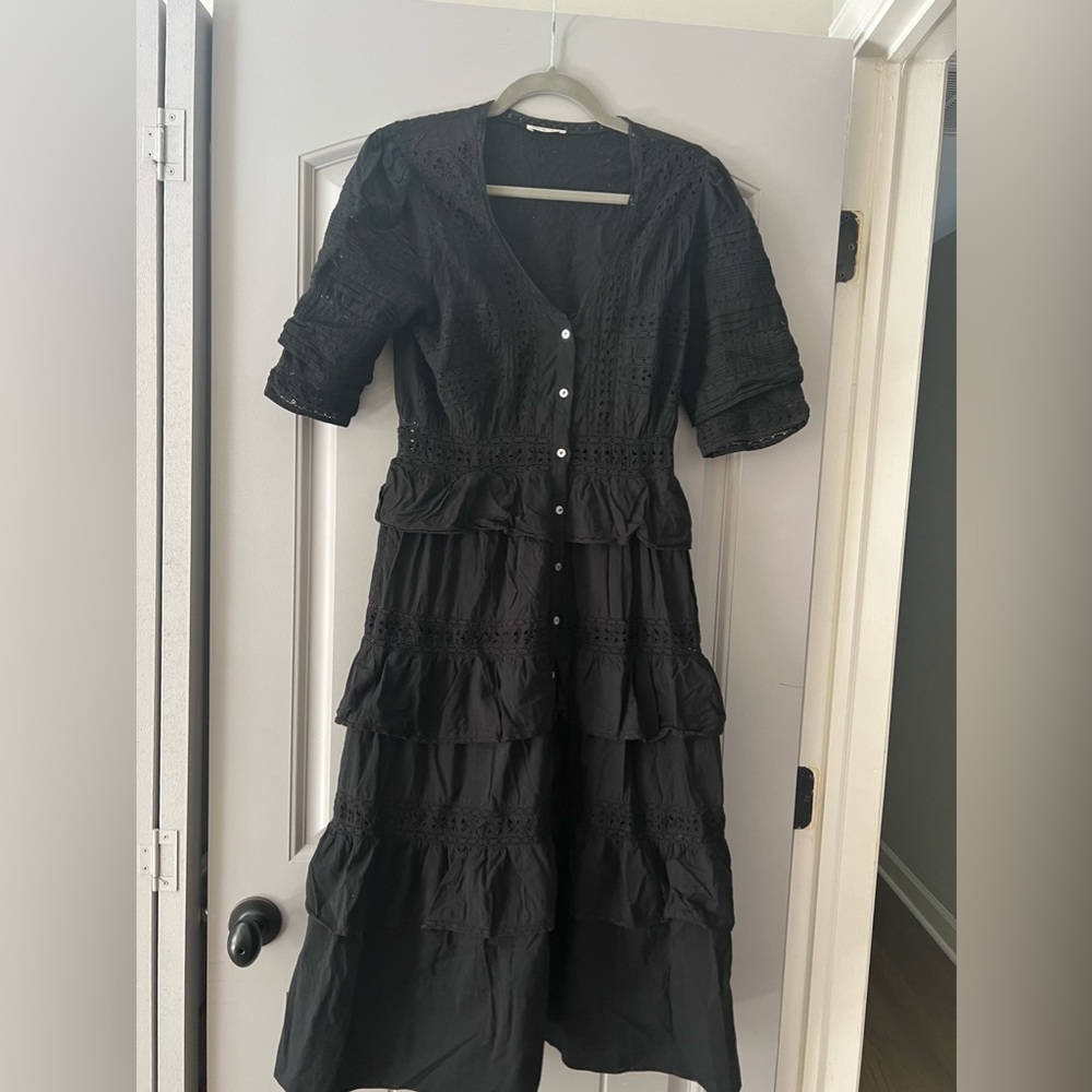 Love Shack Fancy midi dress.